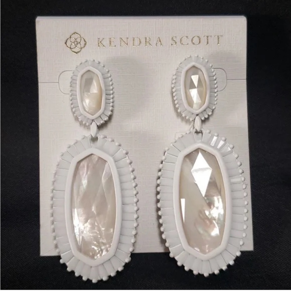Kendra Scott Kaki Statement Earrings